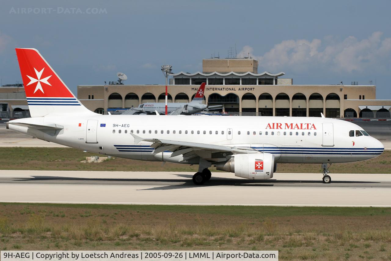 9H-AEG, 2003 Airbus A319-112 C/N 2113, landing