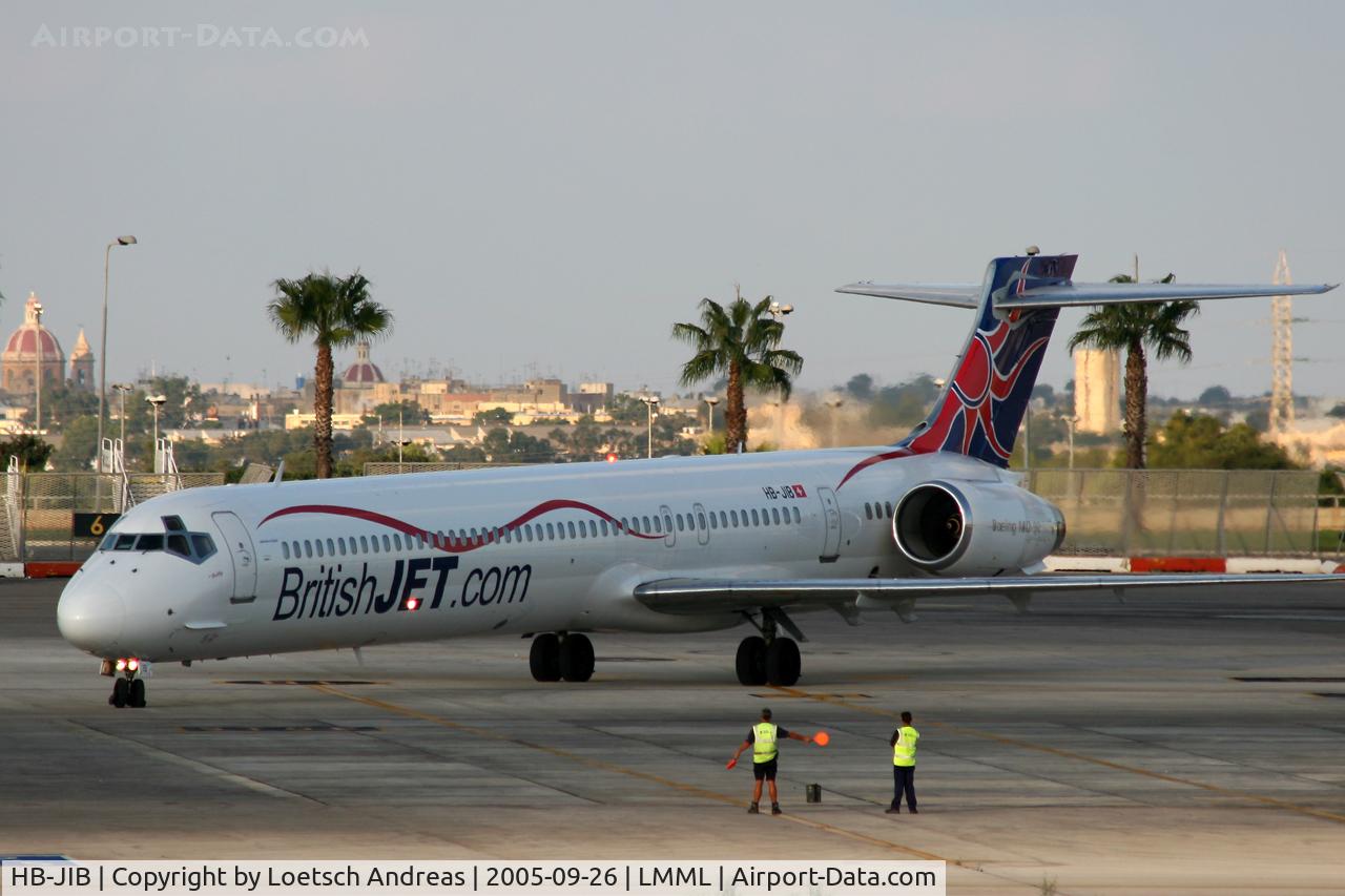 HB-JIB, 1996 McDonnell Douglas MD-90-30 C/N 53553, Hello for British Jet
