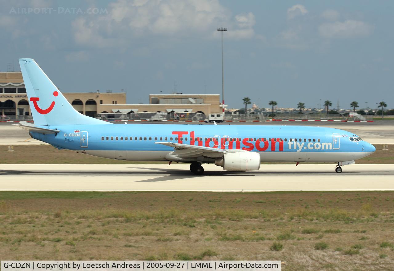 G-CDZN, 2002 Boeing 737-804 C/N 32903, take off run