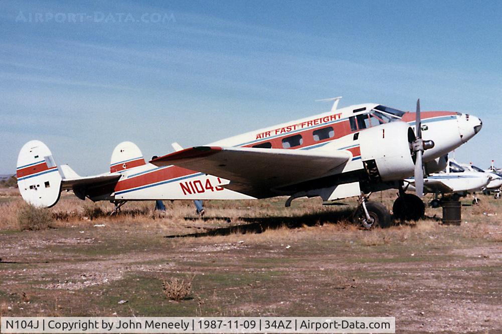 N104J, 1950 Beech D18S C/N A-545, Air Fast Freight