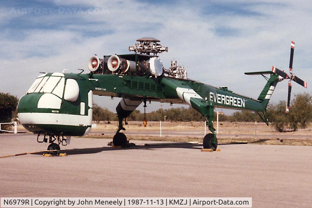 N6979R, 1968 Sikorsky S-64E C/N 64079, Rotorless