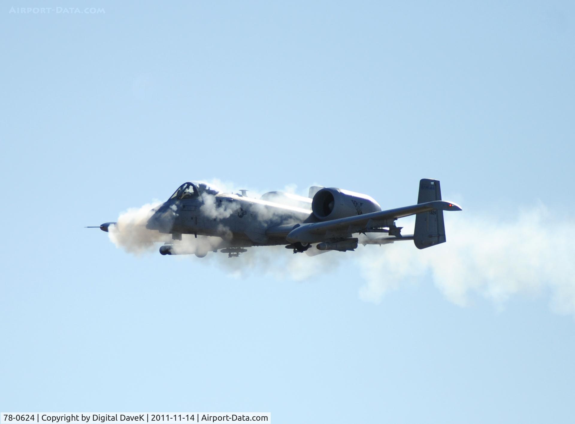 78-0624, 1978 Fairchild Republic A-10C Thunderbolt II C/N A10-0244, Strafing the pit at Saylor Creek