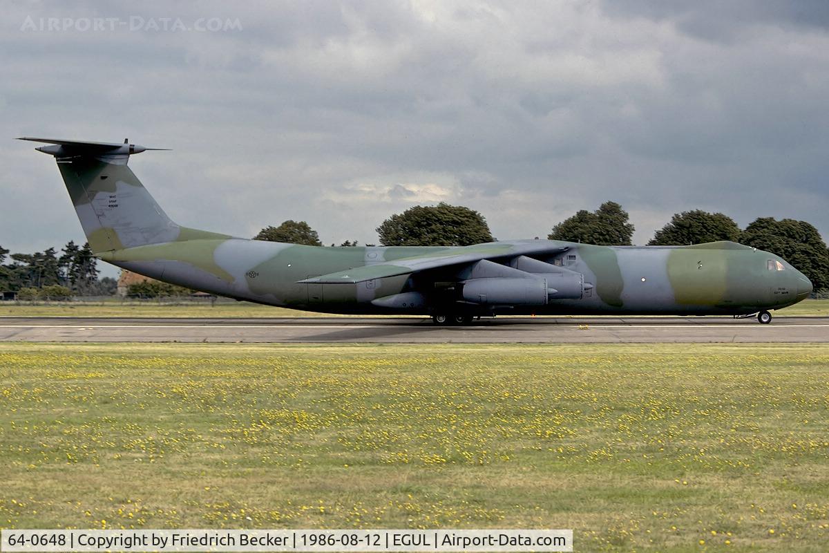 64-0648, 1964 Lockheed C-141B Starlifter C/N 300-6061, backtrack prior departure