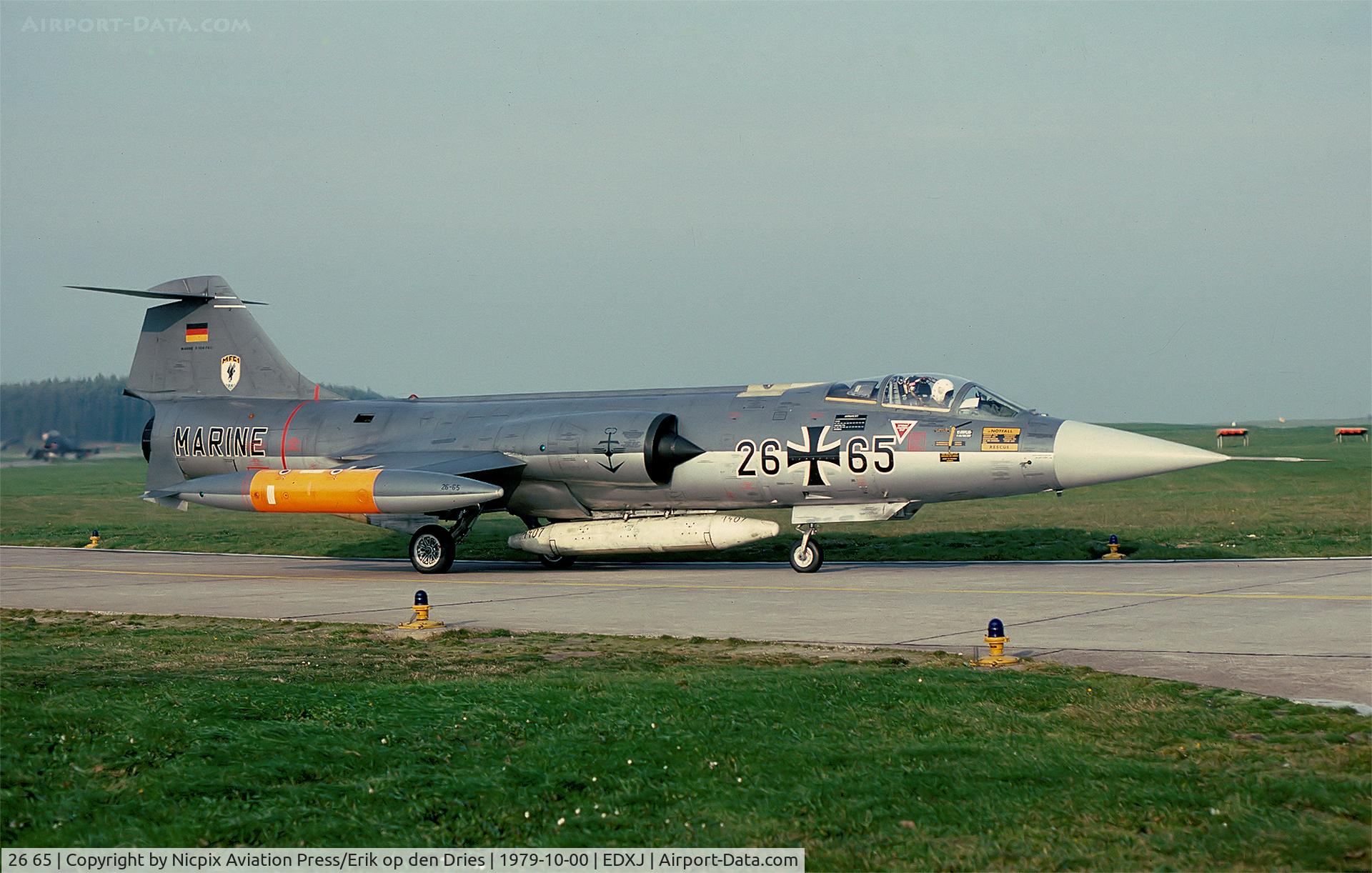 26 65, Lockheed F-104G Starfighter C/N 683-7411, German Navy F-104G taxies out for a mission during the NATO exercise Bulls Eye 1979