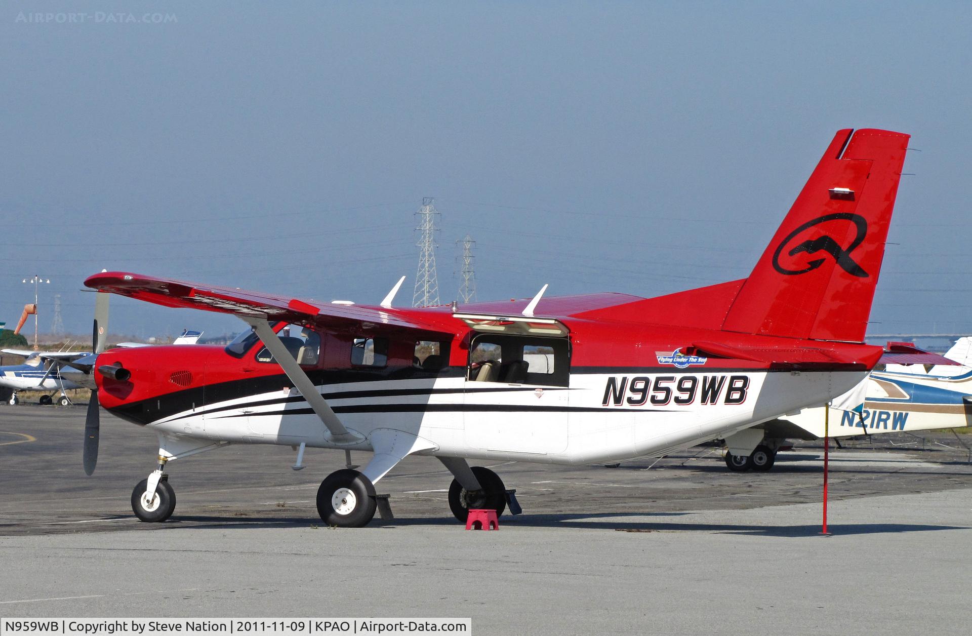 N959WB, 2009 Quest Kodiak 100 C/N 100-0016, Open Door Aviation (Oxnard, CA) 2009 Quest Kodiak 100 @ Palo Alto, CA with 