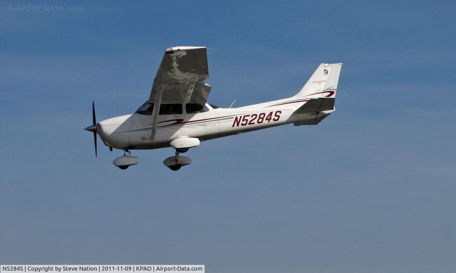N5284S, Cessna 172R C/N 17281130, Fly America Inc (Stanford, CA) on final to RWY 31 @ Palo Alto, CA