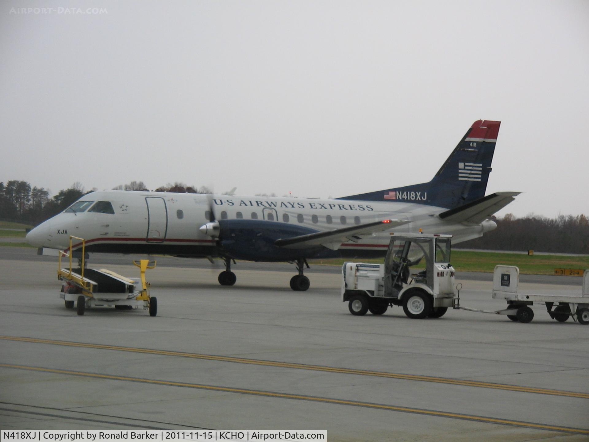 N418XJ, 1997 Saab 340B C/N 340B-418, CHO, VA