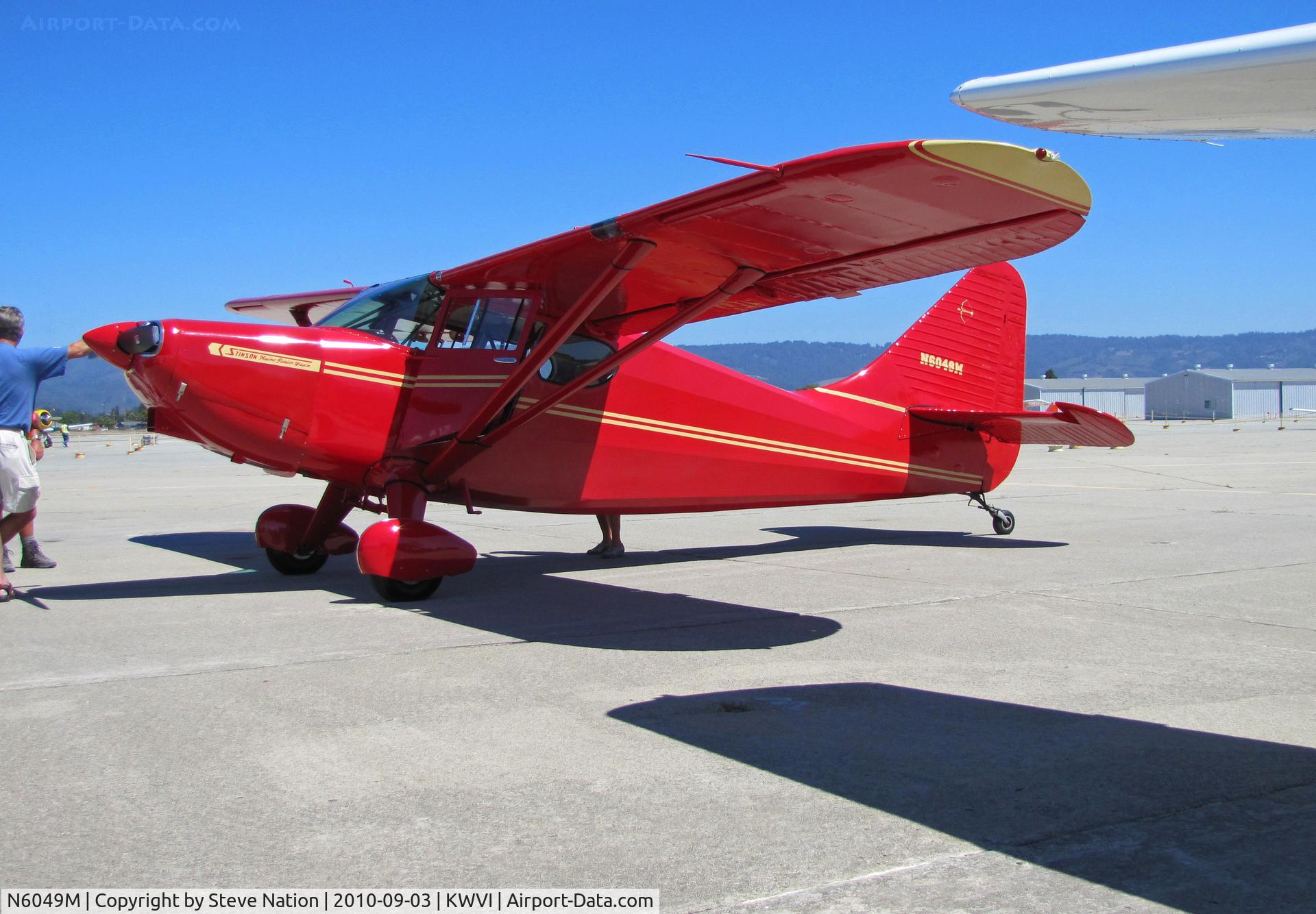 N6049M, 1947 Stinson 108-3 Voyager C/N 108-4049, Avlite Aviation (Paso Robles, CA) 1947 Stinson 108 @ Watsonville, CA 2010 Fly-In
