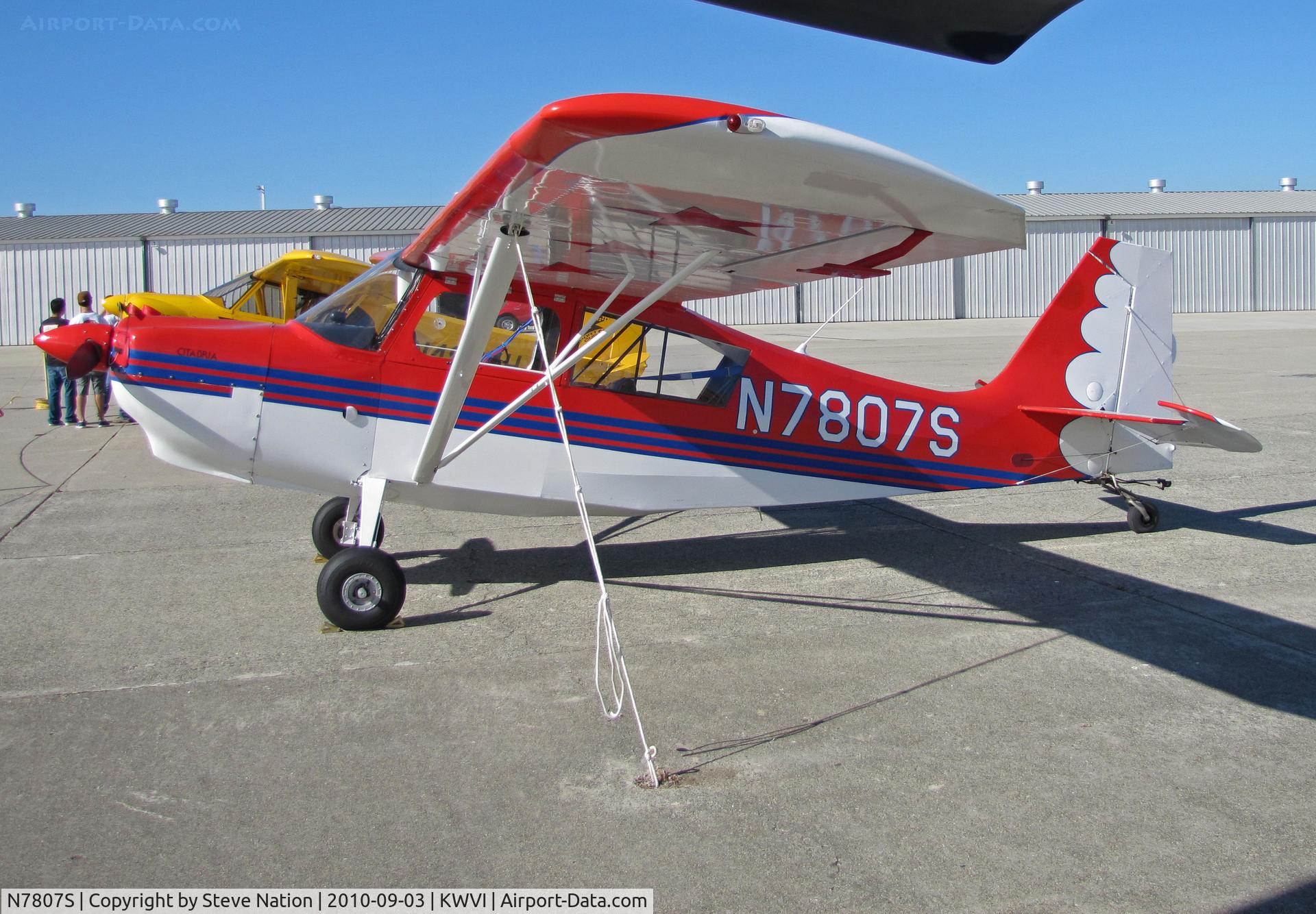 N7807S, 1976 Bellanca 7KCAB Citabria C/N 584-76, 1976 Bellanca 7KCAB in static display area @ Watsonville Fly-In