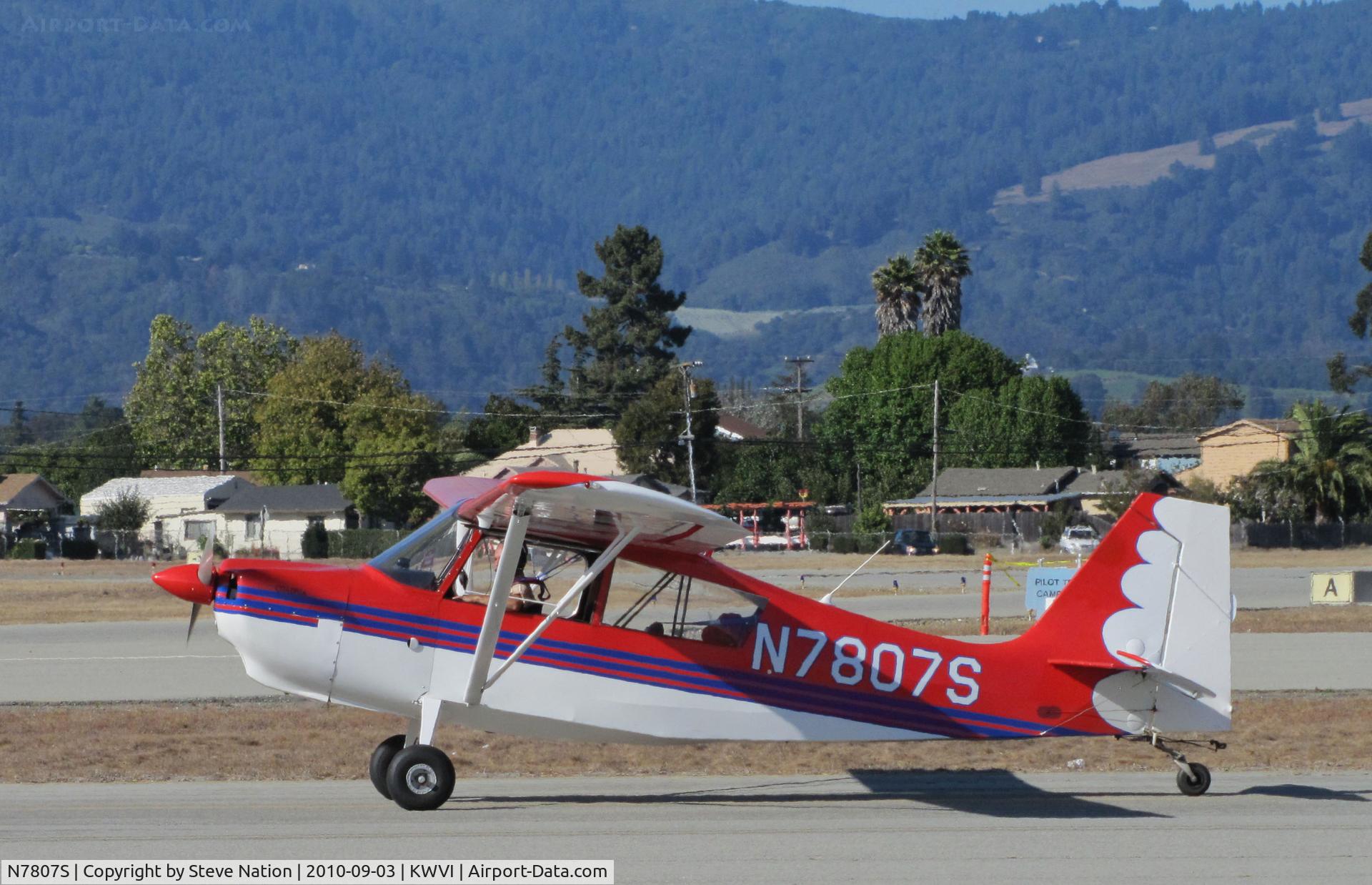N7807S, 1976 Bellanca 7KCAB Citabria C/N 584-76, 1976 Bellanca 7KCAB taxying @ Watsonville Fly-In