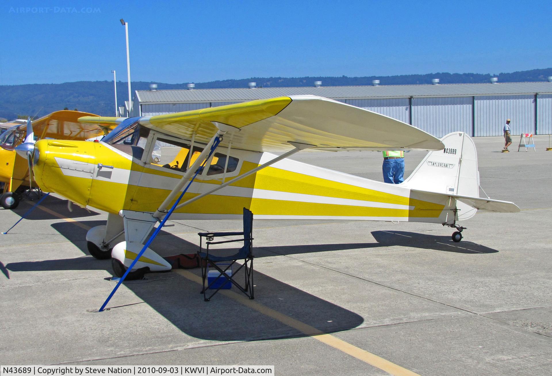 N43689, 1946 Taylorcraft BC12-D C/N 7348, 1946 Taylorcraft BC12D @ Watsonville, CA Fly-In