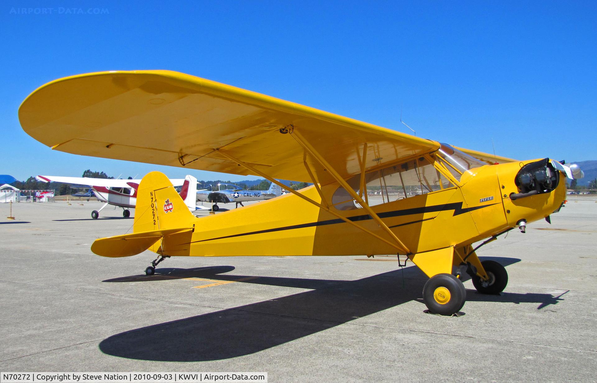 N70272, 1946 Piper J3C-65S Cub C/N 17253, Locally-based 1946 Piper J3C-65S Cub @ Watsonville Fly-In