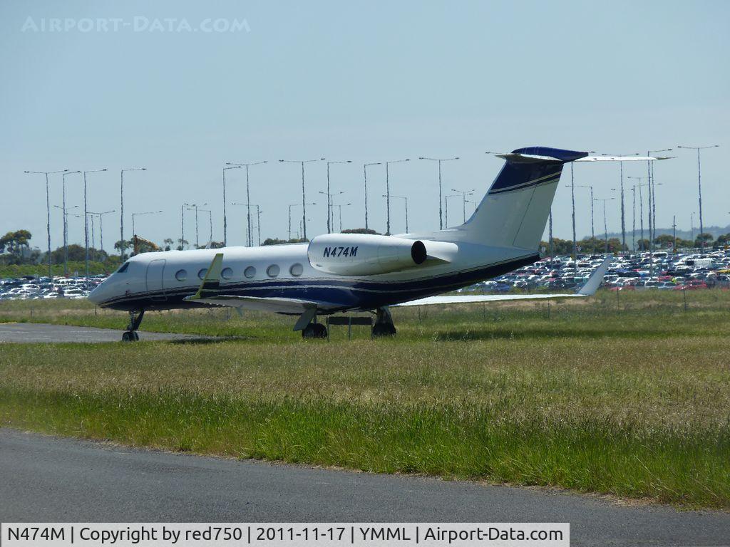 N474M, 2007 Gulfstream Aerospace GIV-X (G450) C/N 4073, Parked at Melbourne (Tullamarine)