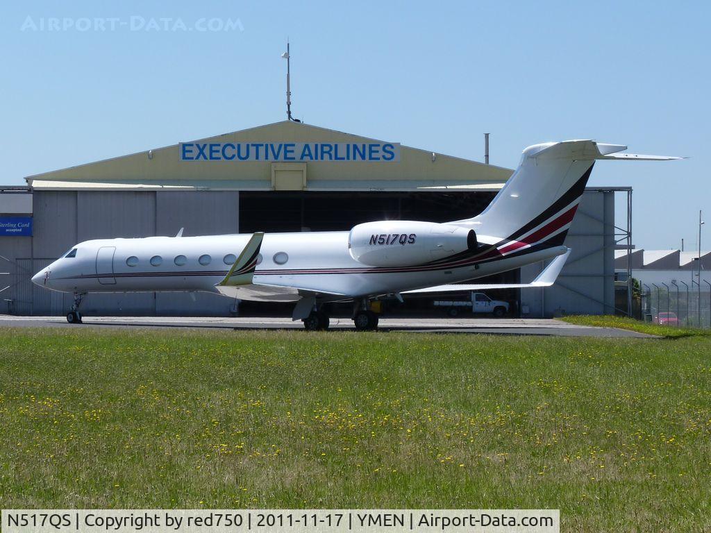 N517QS, 2008 Gulfstream Aerospace GV-SP (G550) C/N 5209, Parked at Essendon. Tiger Woods is in town for the Presidents Cup.