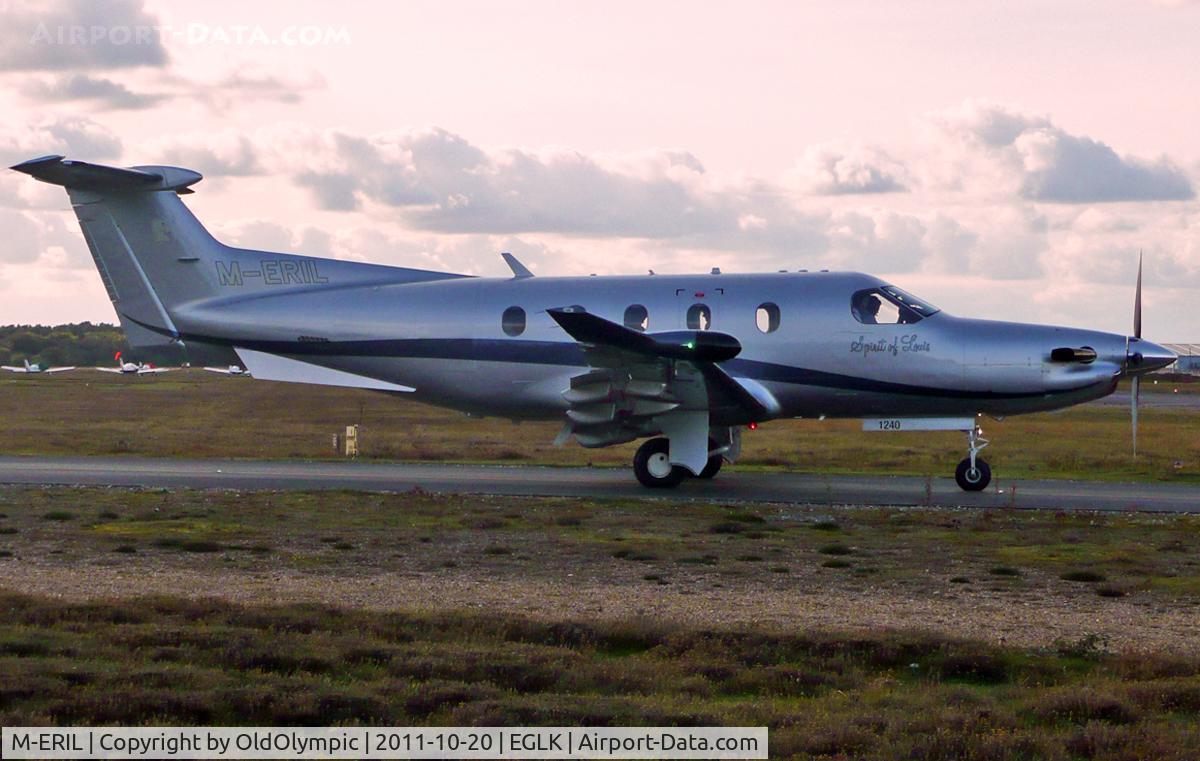 M-ERIL, 2010 Pilatus PC-12/47E C/N 1240, Line up and hold