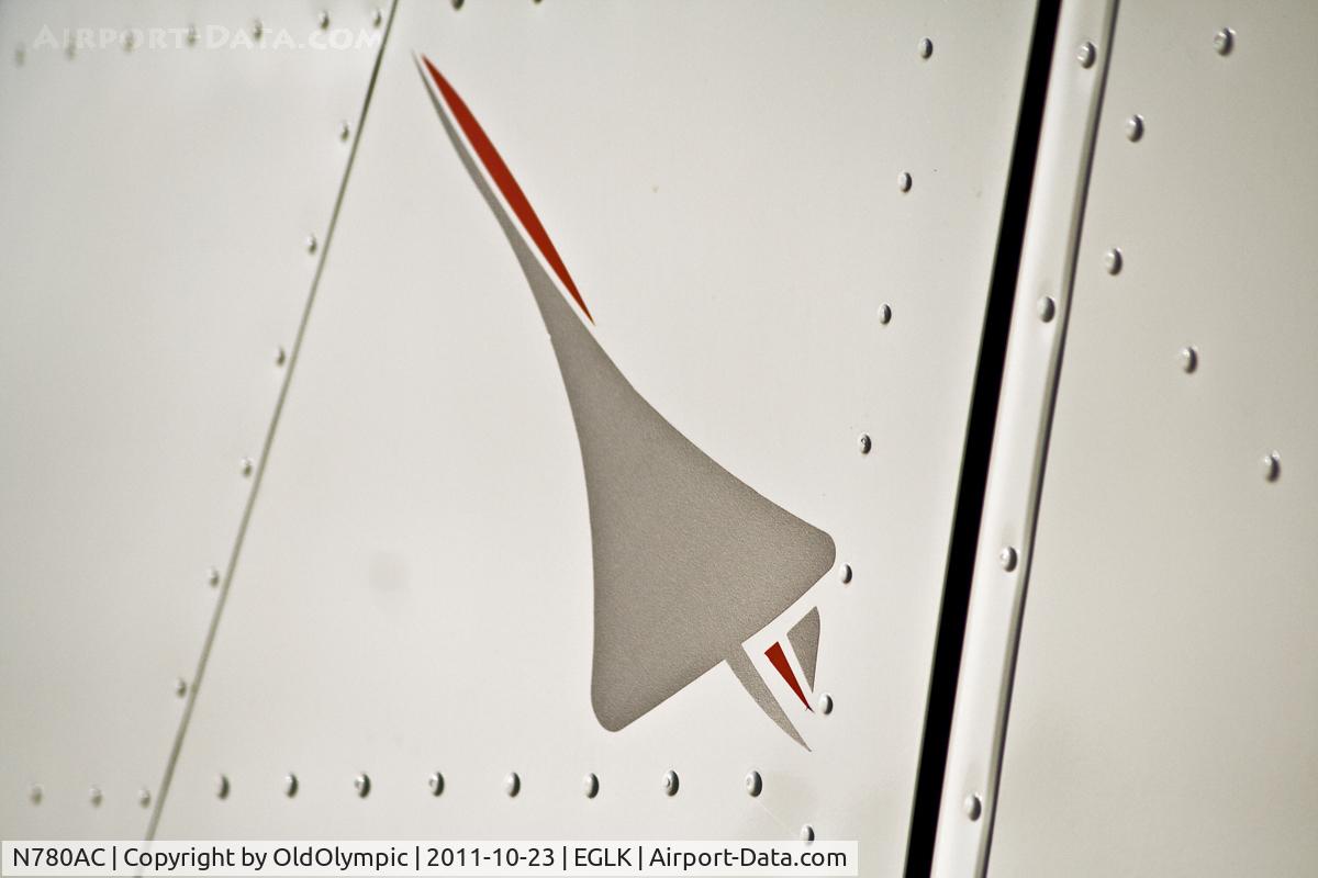 N780AC, 1969 Piper PA-30 Twin Comanche Twin Comanche C/N 30-1967, Tail detail Concorde - registration mark reapplied to resemble N7BOAC