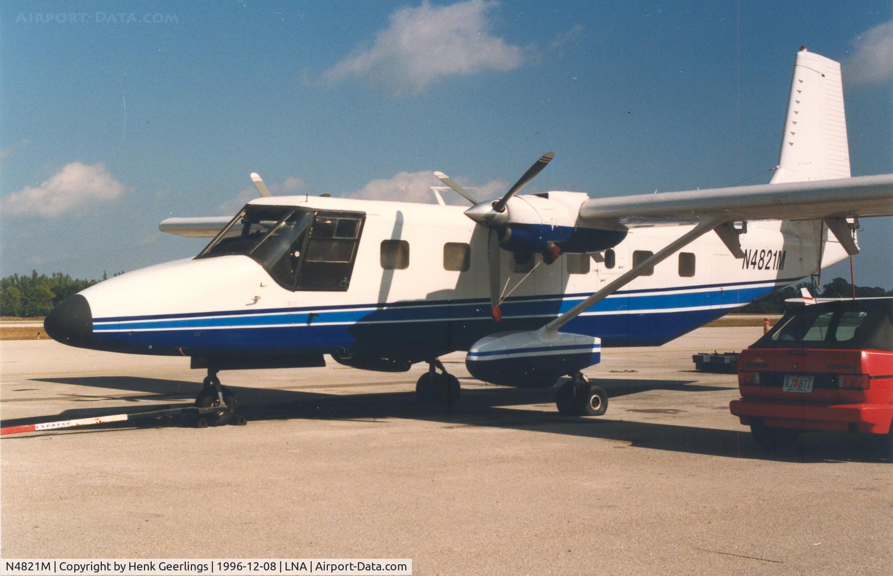 N4821M, GAF N24A Nomad C/N N24A-81, Lantana Airport , West Palm Beach
