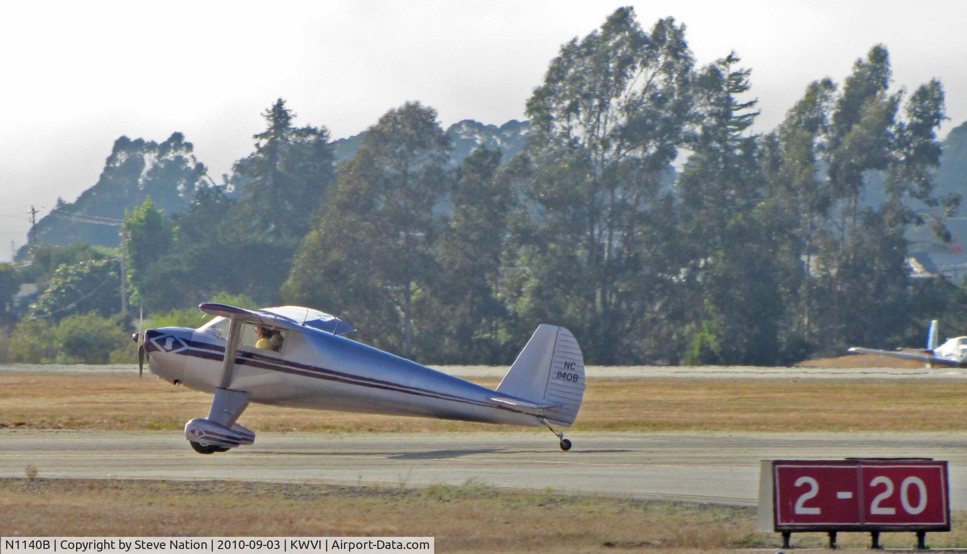 N1140B, 1947 Luscombe 8A C/N 5767, Beautiful 1947 Luscombe 8A painted as NC1140B rolling out @ Watsonville Fly-In
