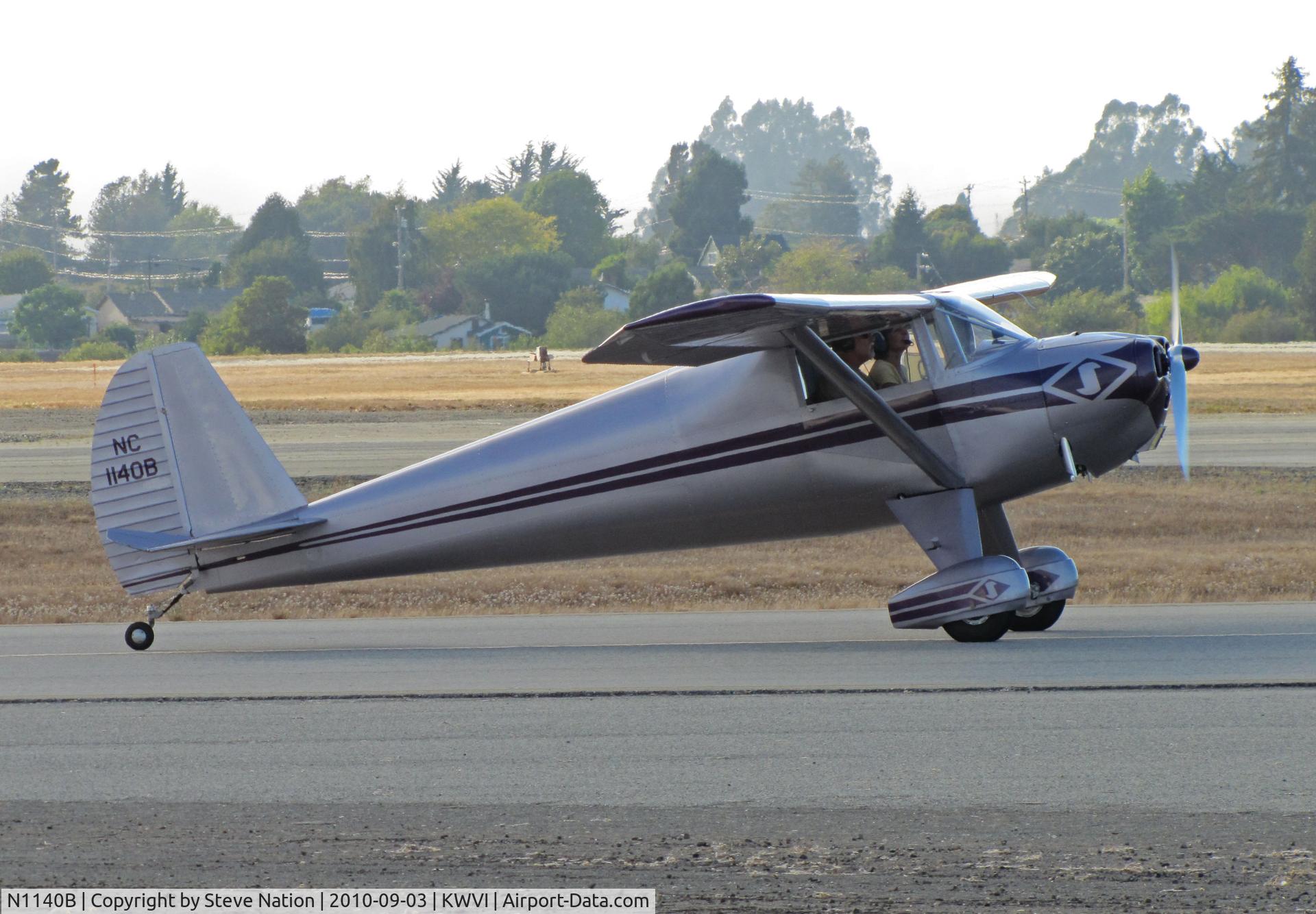 N1140B, 1947 Luscombe 8A C/N 5767, Beautiful 1947 Luscombe 8A painted as NC1140B taxiing @ Watsonville Fly-In