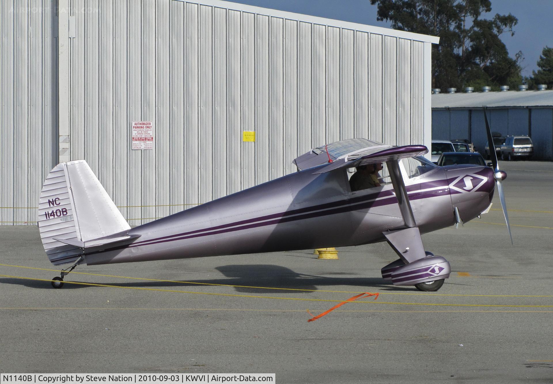 N1140B, 1947 Luscombe 8A C/N 5767, Beautiful 1947 Luscombe 8A painted as NC1140B taxiing @ Watsonville Fly-In