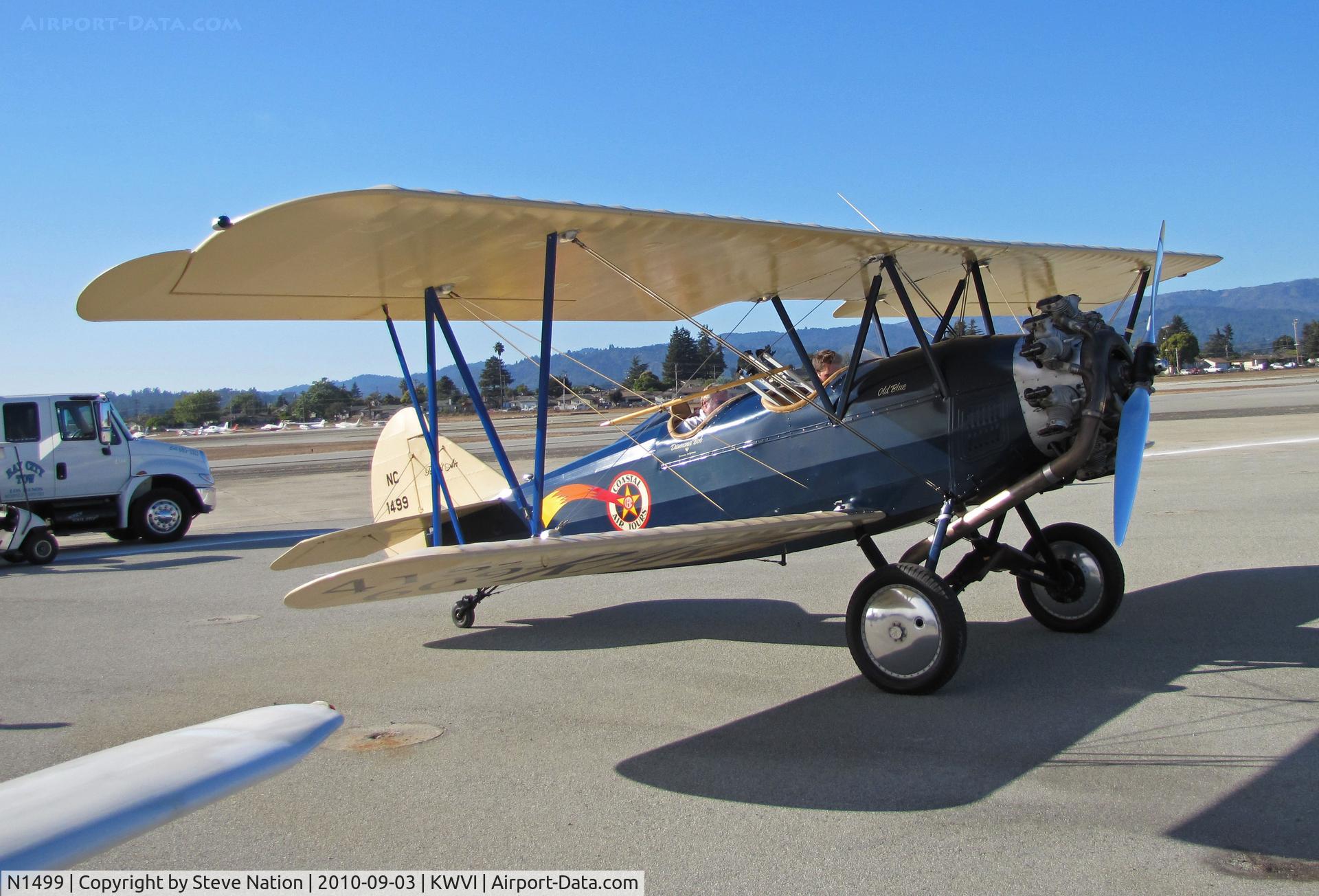 N1499, Curtiss-Wright Travel Air 4000 C/N 164, Coastal Air Tours Curtiss Wright Travel Air painted as NC1499 @ Watsonville Fly-In