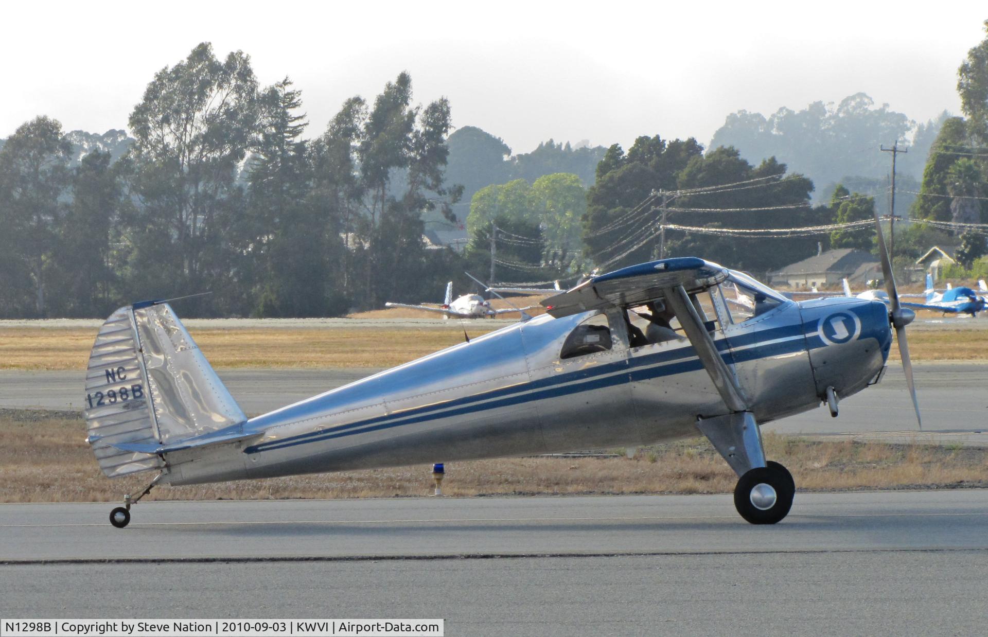 N1298B, 1947 Luscombe 8E Silvaire C/N 5925, 1977 Luscombe 8E painted as NC1298B landing @ Watsonville Fly-In
