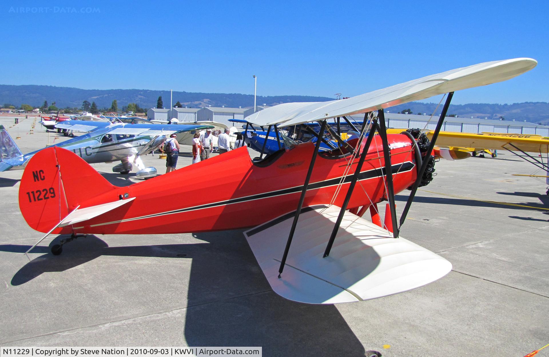 N11229, Waco RNF C/N 3456, Waco RNF painted as NC11229 @ Watsonville Fly-In