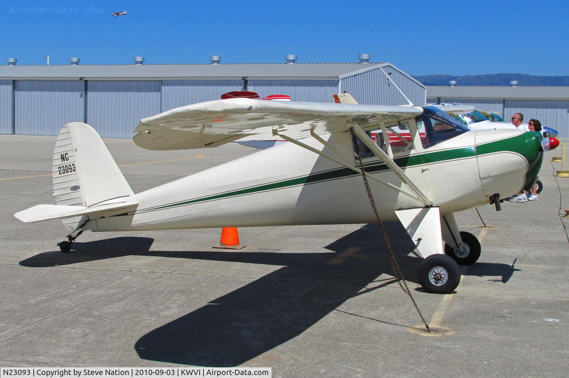 N23093, 1939 Luscombe 8A C/N 1017, 1939 Luscombe 8A painted as NC23093 @ Watsonville Fly-In