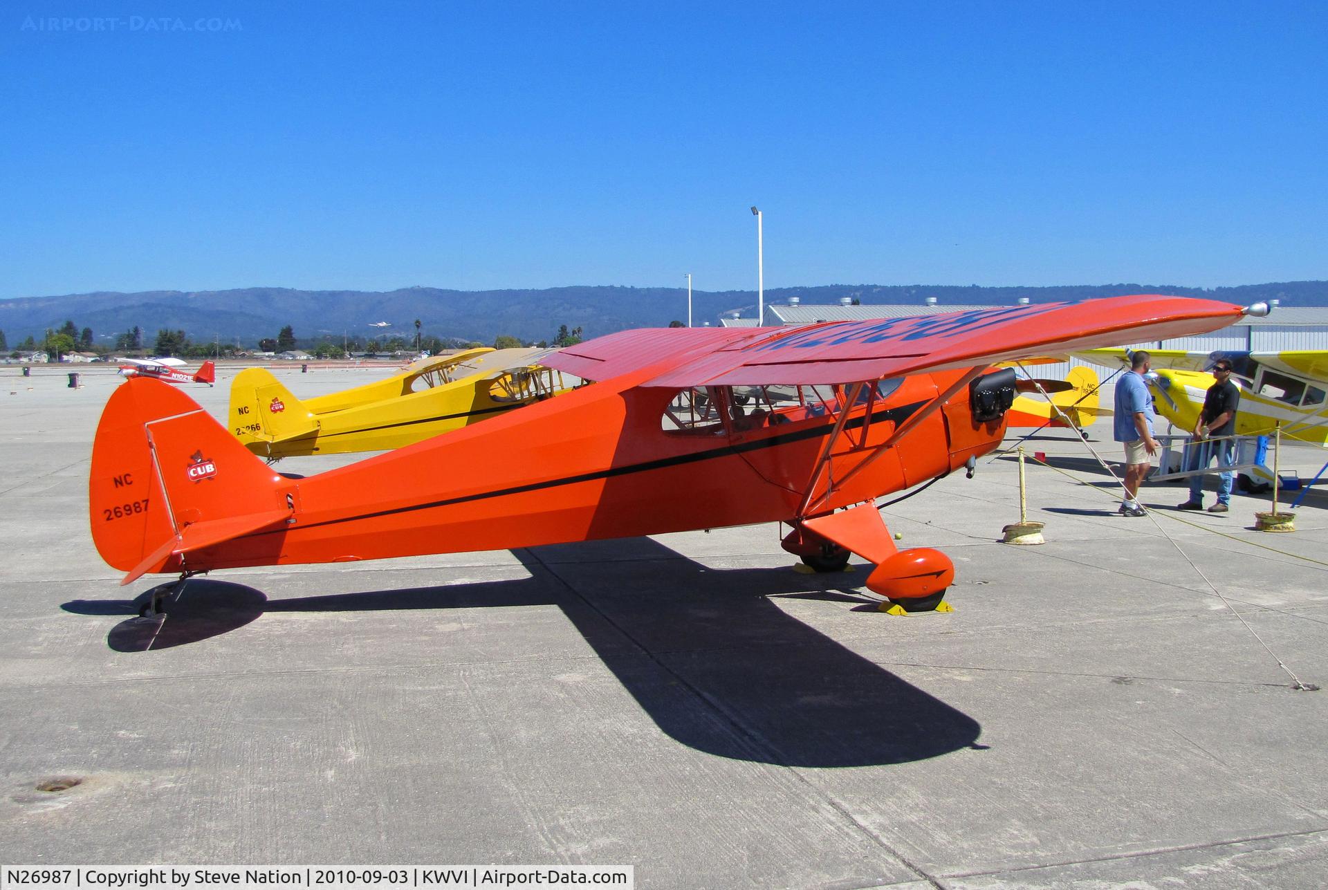 N26987, 1940 Piper J5A Cub Cruiser C/N 5-15, 1940 Piper J5A painted as NC26987 @ Watsonville Fly-In