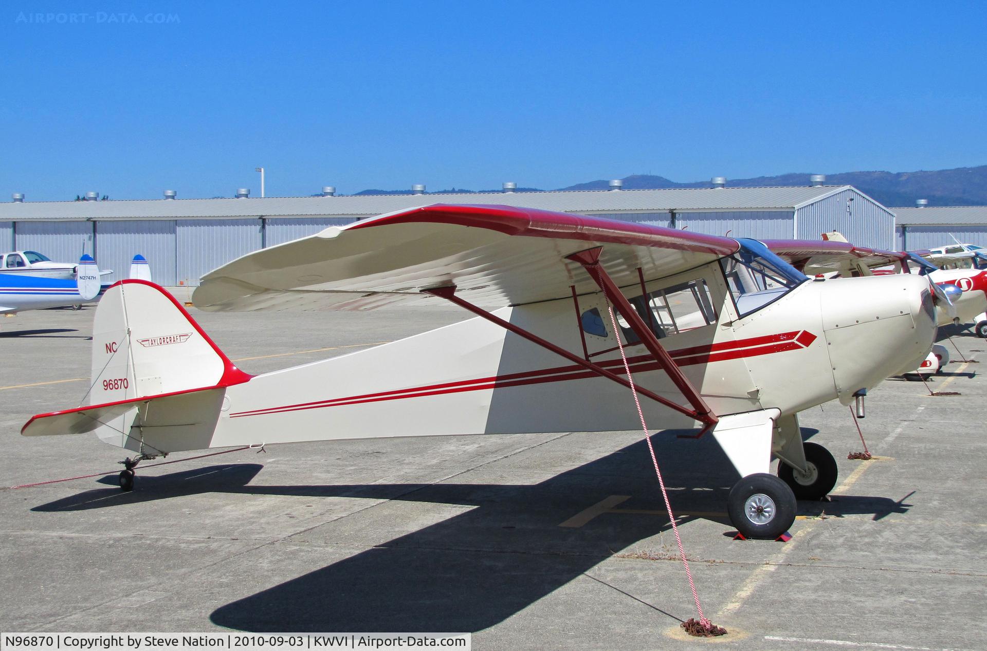 N96870, 1946 Taylorcraft BC12-D C/N 9170, Locally-based 1946 Taylorcraft BC12D painted as NC96870 @ Watsonville Fly-In