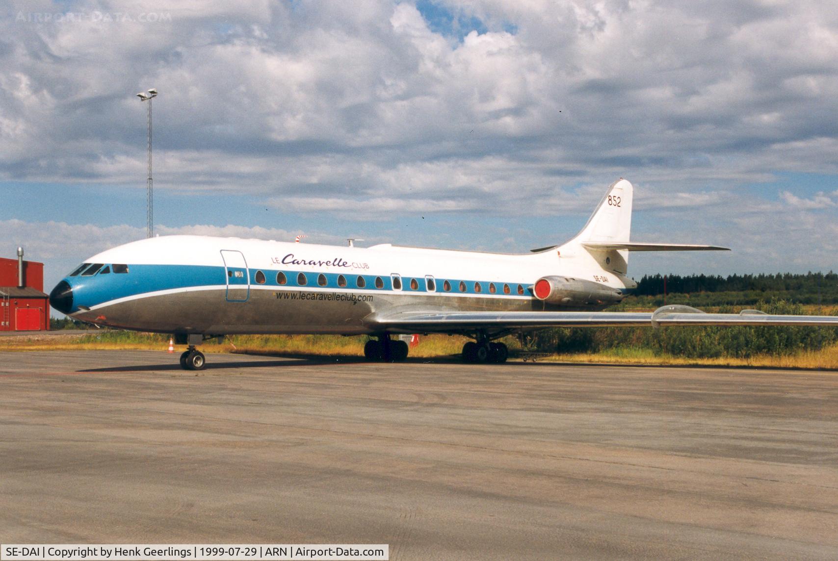 SE-DAI, 1966 Sud Aviation SE-210 Caravelle III C/N 210, Le Caravelle  Club's  Caravelle at Arlanda