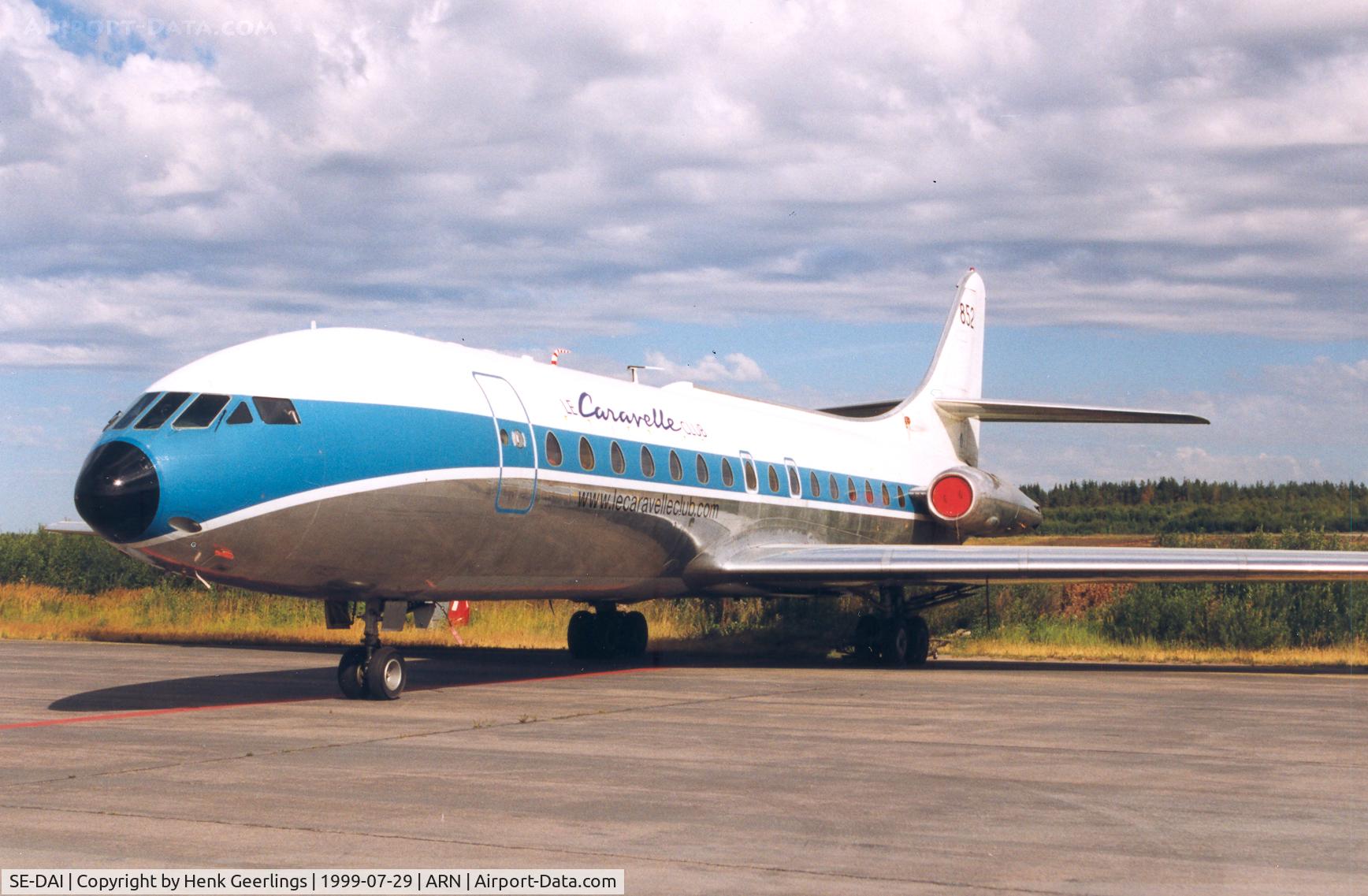 SE-DAI, 1966 Sud Aviation SE-210 Caravelle III C/N 210, Le Caravelle  Club's  Caravelle at Arlanda