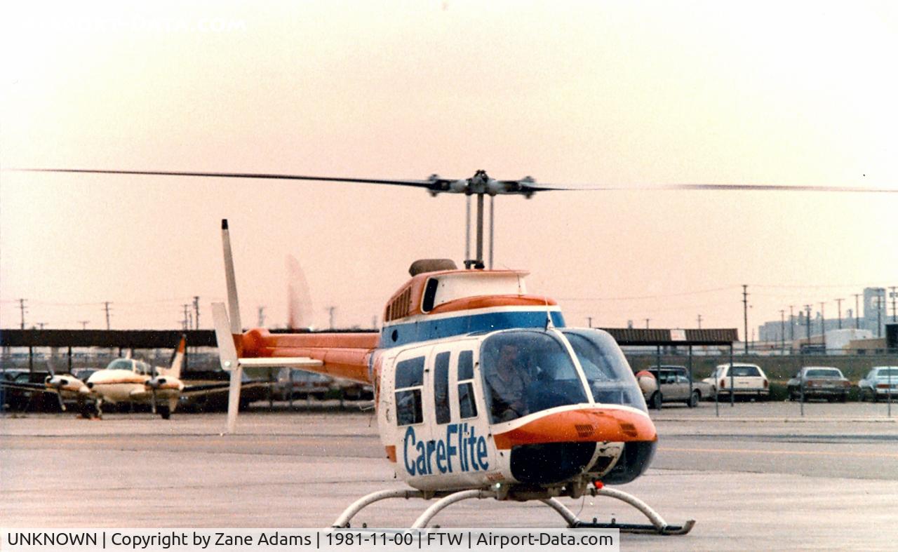 UNKNOWN, Helicopters Various C/N unknown, Careflite at Meacham Field