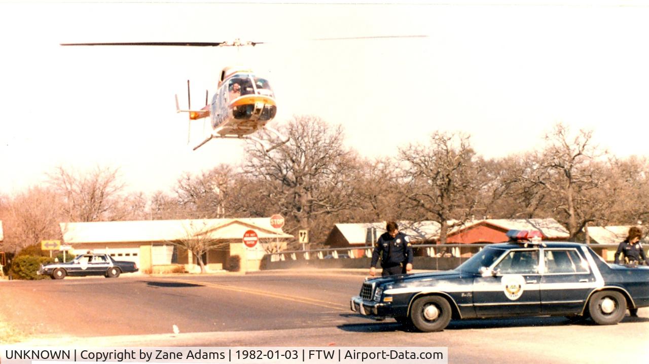 UNKNOWN, Helicopters Various C/N unknown, Careflite landing at an accident scene in Ft. Worth, TX