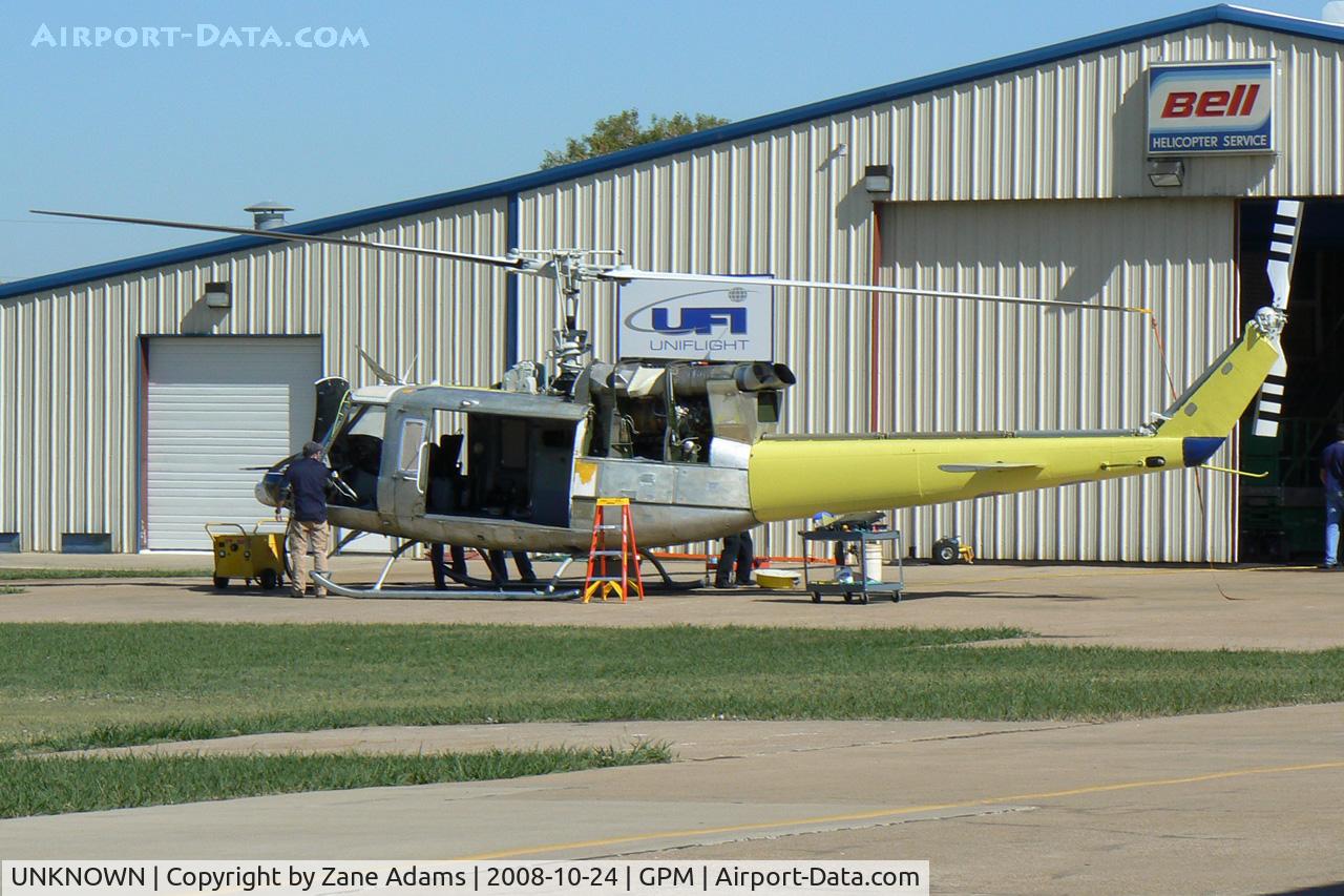 UNKNOWN, Helicopters Various C/N unknown, Bell 204 under rebuild at Grand Prairie Municipal