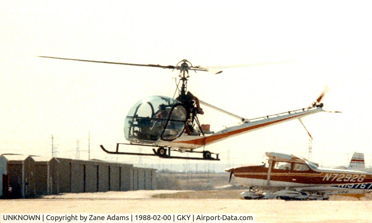 UNKNOWN, Helicopters Various C/N unknown, Hiller H-23 at Arlington Municipal