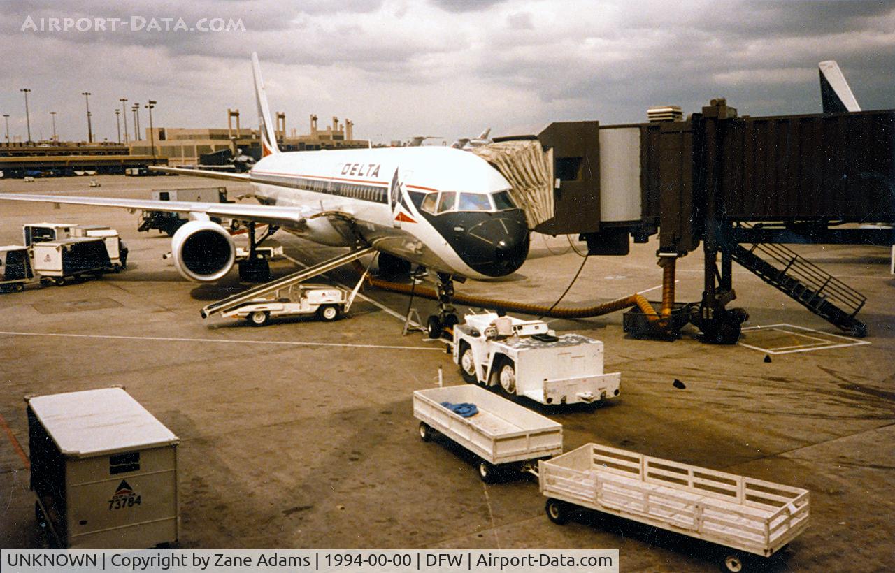 UNKNOWN, Airliners Various C/N Unknown, Delta 757 at the gate. DFW Airport