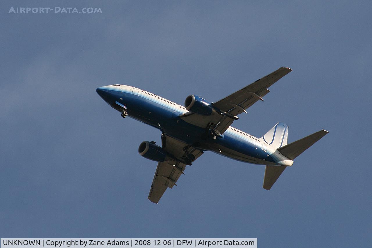 UNKNOWN, Boeing 737 C/N Unknown, United Airlines 737 on approach to DFW