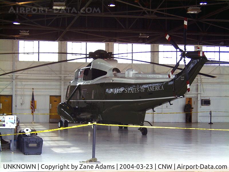 UNKNOWN, Helicopters Various C/N unknown, HMX-1 Presidentail Marine One in the hanger at Waco