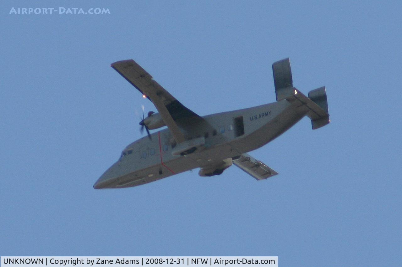 UNKNOWN, Airliners Various C/N Unknown, US Army C-23 Sherpa, skydiver drop ship at the 2008 Armed Forces Bowl - Fort Worth, TX