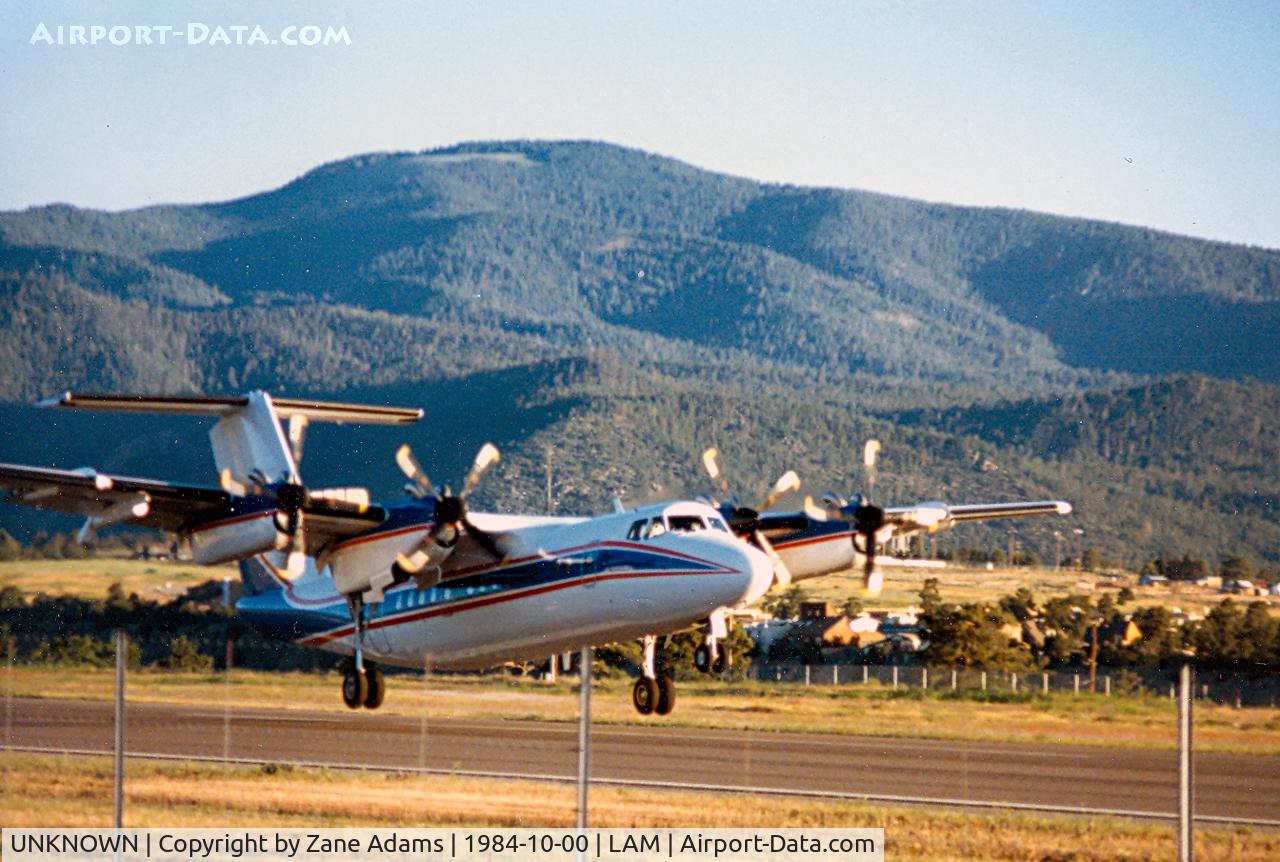 UNKNOWN, Airliners Various C/N Unknown, Unknown Dash-7 departing Los Alamos, NM