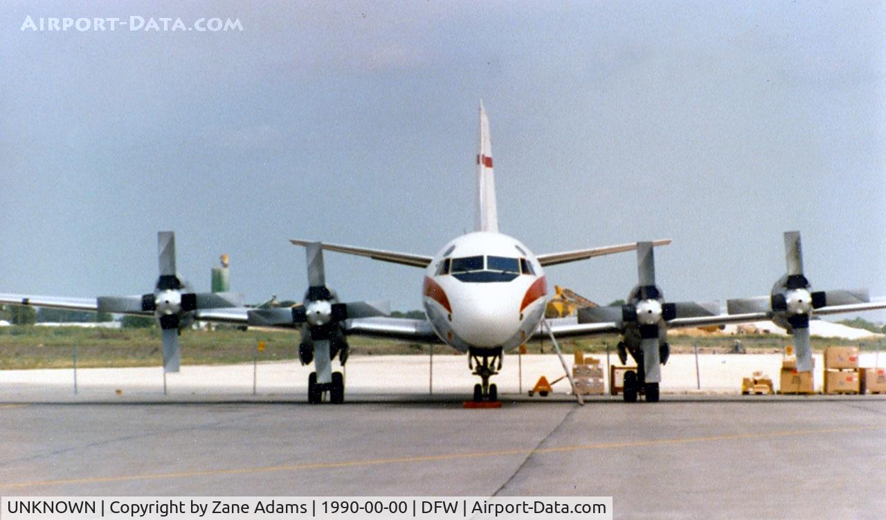 UNKNOWN, Airliners Various C/N Unknown, Zantop Electra at DFW