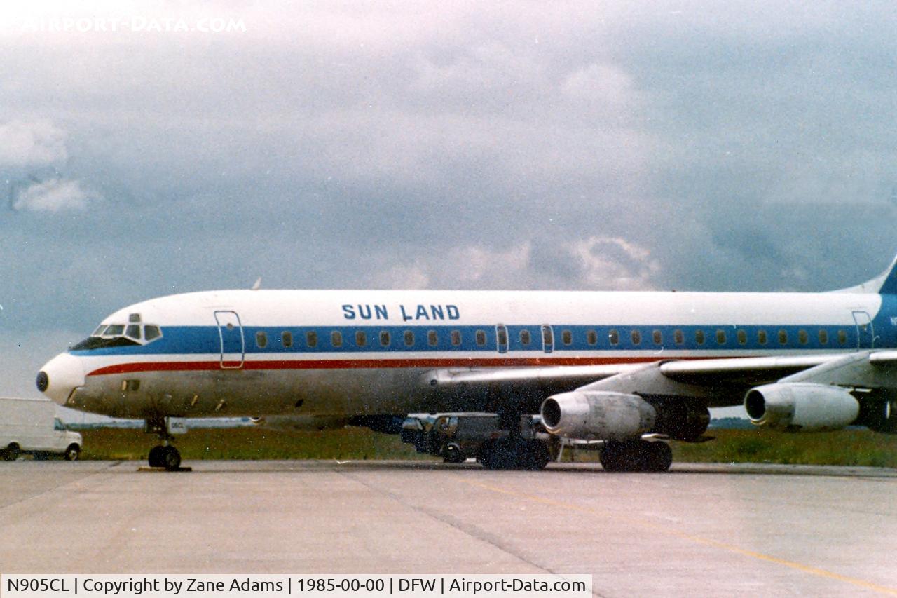 N905CL, 1960 Douglas DC-8-31 C/N 45274, Sun Land DC-8 at DFW