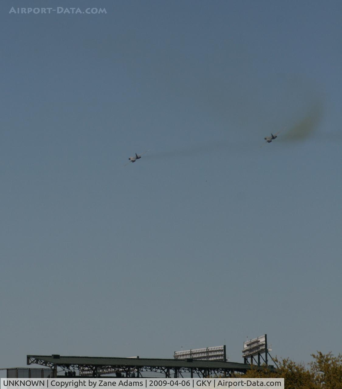 UNKNOWN, Rockwell B-1 Lancer C/N unknown, The two USAF B-1B's performing an opening day flyover at the Rangers Ballpark in Arlington, TX