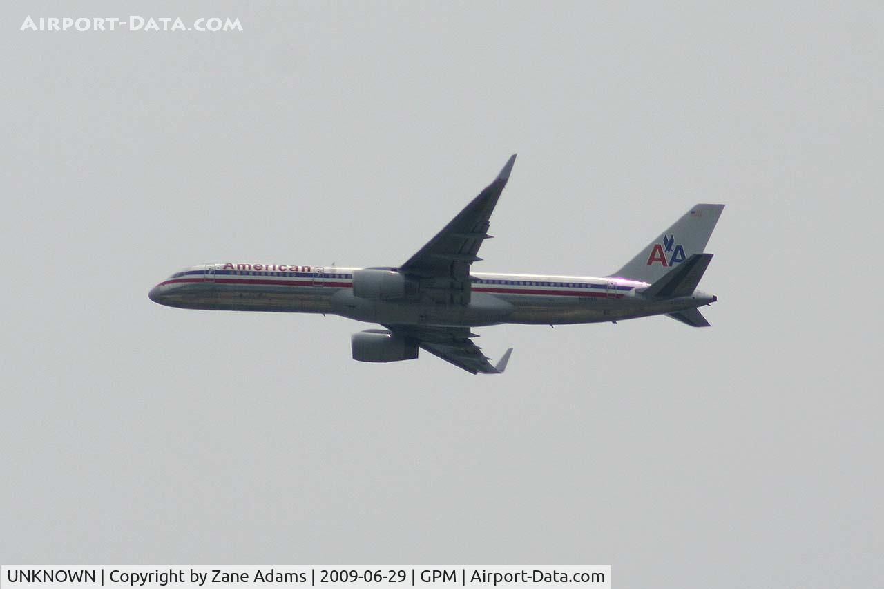 UNKNOWN, Airliners Various C/N Unknown, American Airlines 757 on approach to DFW flying over Grand Prairie Municipal