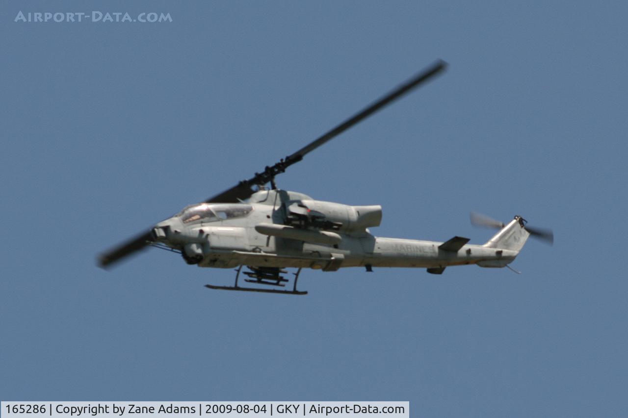 165286, Bell AH-1W Super Cobra C/N 26334, USMC AH-1 Cobra near Arlington Muncipial (took this while driving down the highway! )