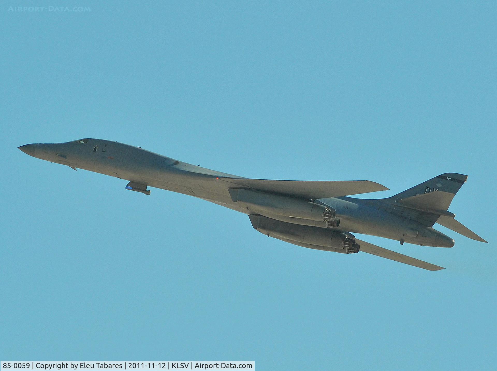 85-0059, 1985 Rockwell B-1B Lancer C/N 19, Taken during Aviation Nation 2011 at Nellis Air Force Base, Nevada.