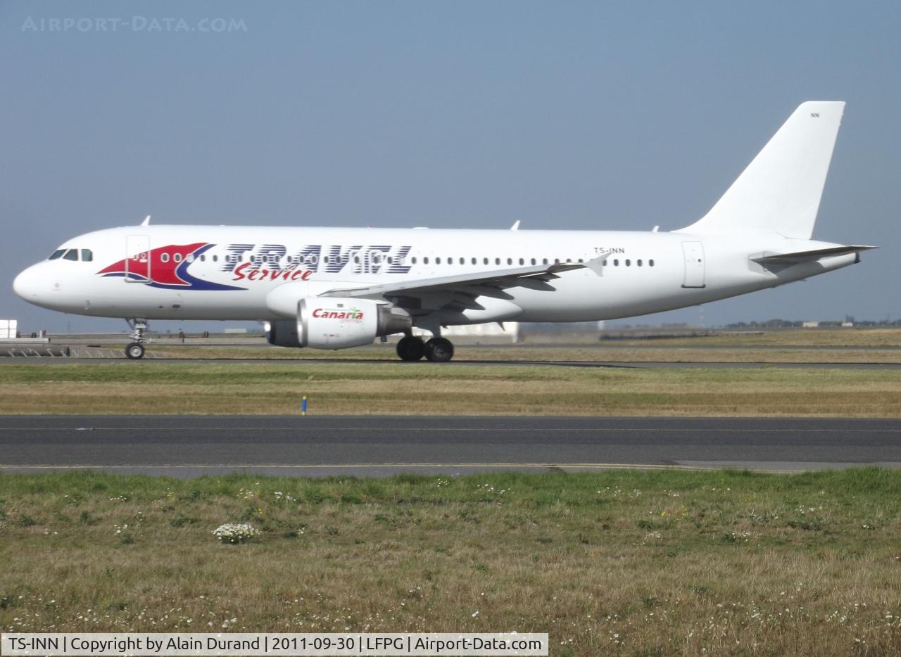 TS-INN, 1998 Airbus A320-212 C/N 793, On lease by Nouvelair which took up the aircraft in 2007. Before that, C/N 793 served Condor and Thomas Cook as D-AICB.