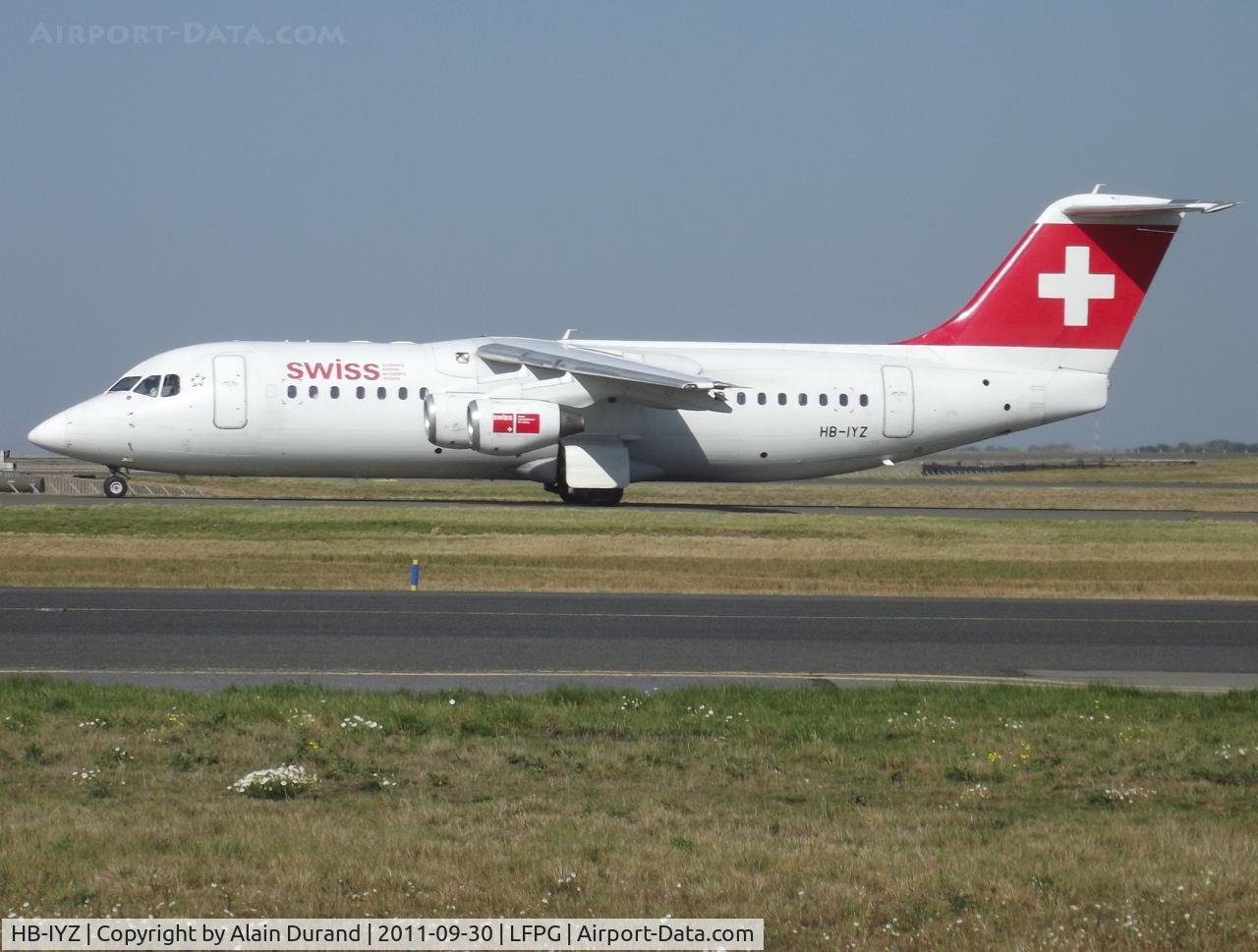 HB-IYZ, 1998 British Aerospace Avro 146-RJ100 C/N 0338, 