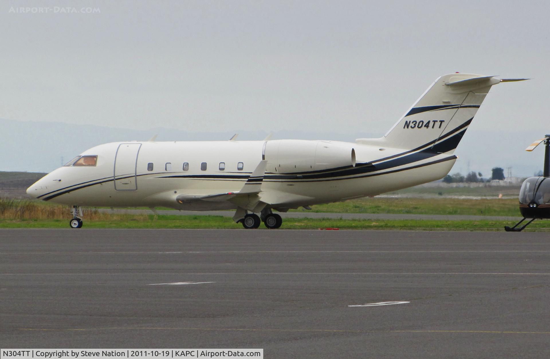 N304TT, 1981 Canadair Challenger 600S (CL-600-1A11) C/N 1033, Montelago Marketing Inc (Mission Hills, KS) CL-600-1A11 Challenger with winglets arriving at Napa, CA
